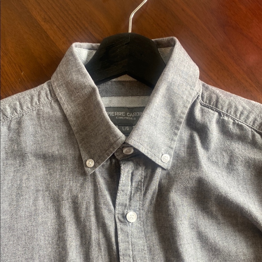 PIERRE CARDIN - Men's Gray large chemise - vintage and rare